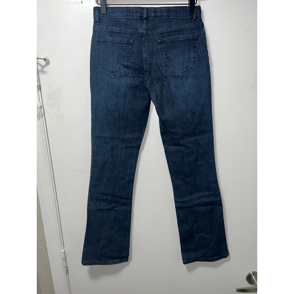 The Childrens Place Womens Bootcut Jeans Dark Wash Indigo Stretch Size 14